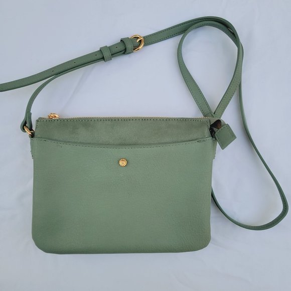 LC Lauren Conrad Handbags - LC Lauren Conrad Candide Lily Pad Green Crossbody Handbag